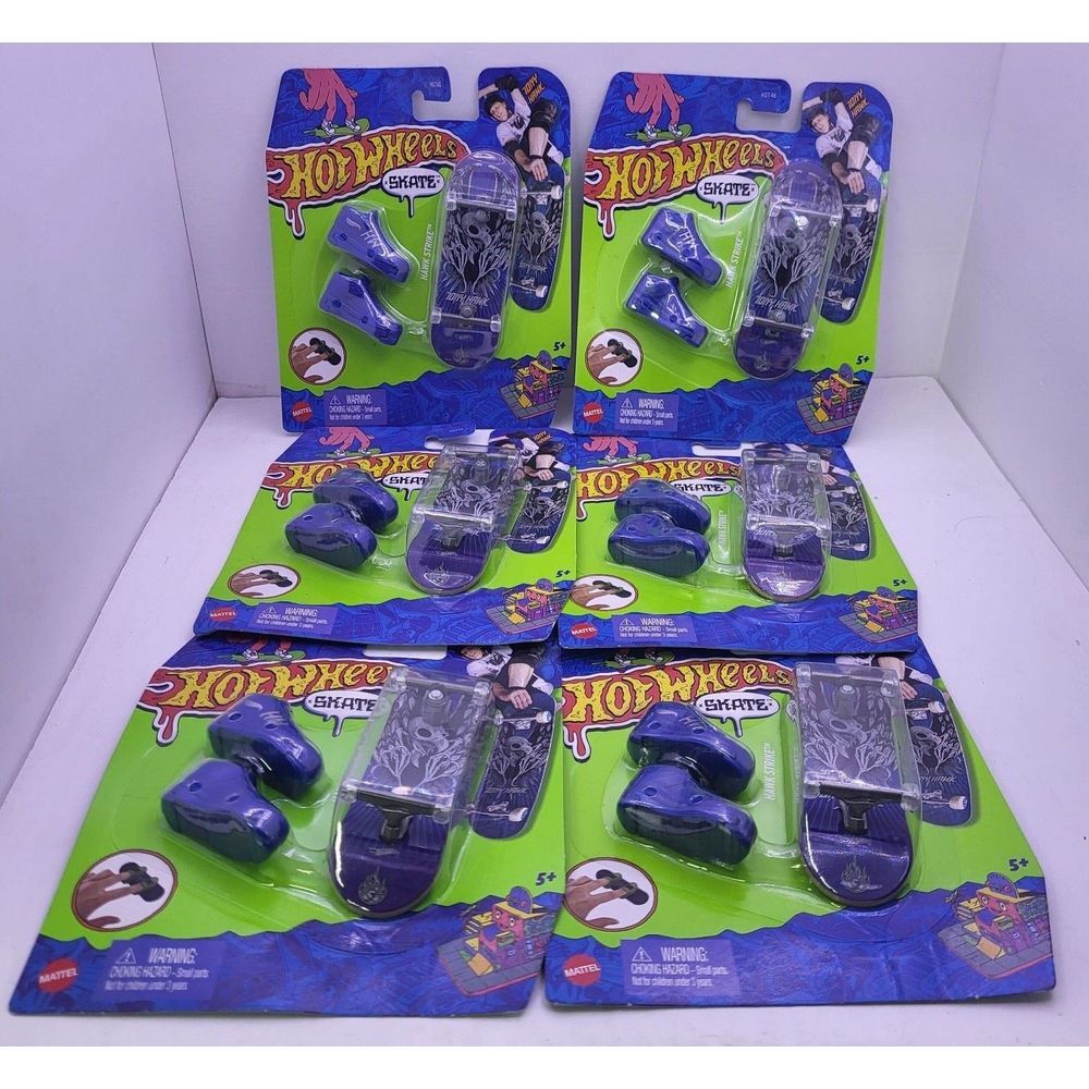 New Hot Wheels Skate Treasure Hunt Skateboard - Tony Hawk - Lot of 6 Toy Collect